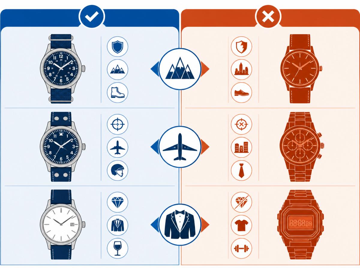 Comparison infographic: Best Hamilton Watches in 2026: Khaki, Jazzmaster & American Classics: The Three Lines at a Glance